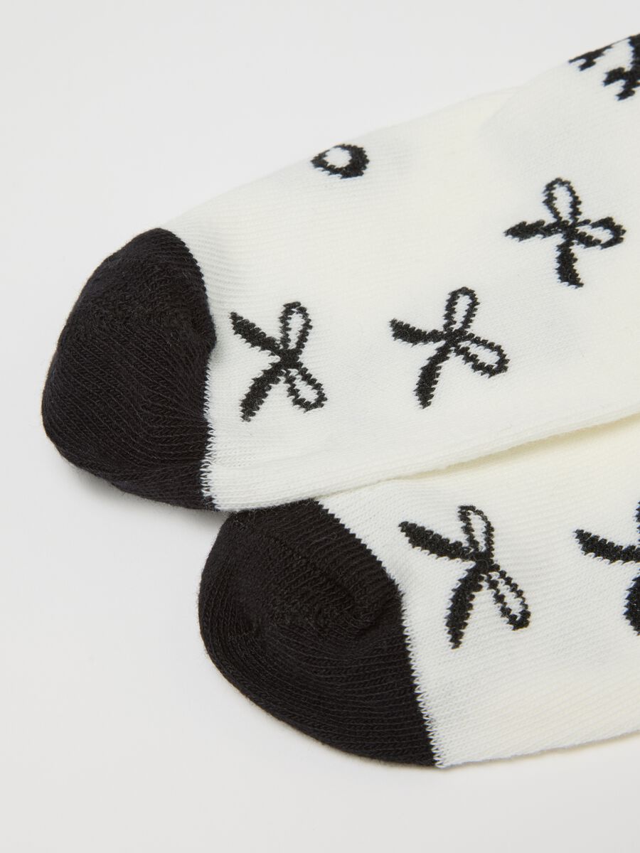 Multicoloured stretch cotton mix sock twin-pack_2