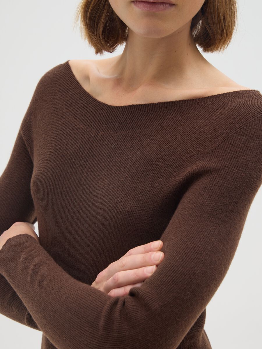 Maglione marrone regular fit_3