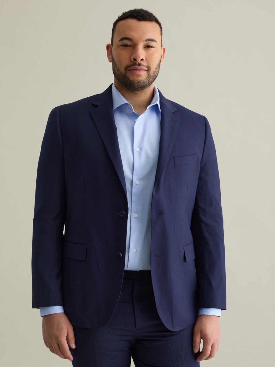 Regular-fit blazer in viscose blend_1