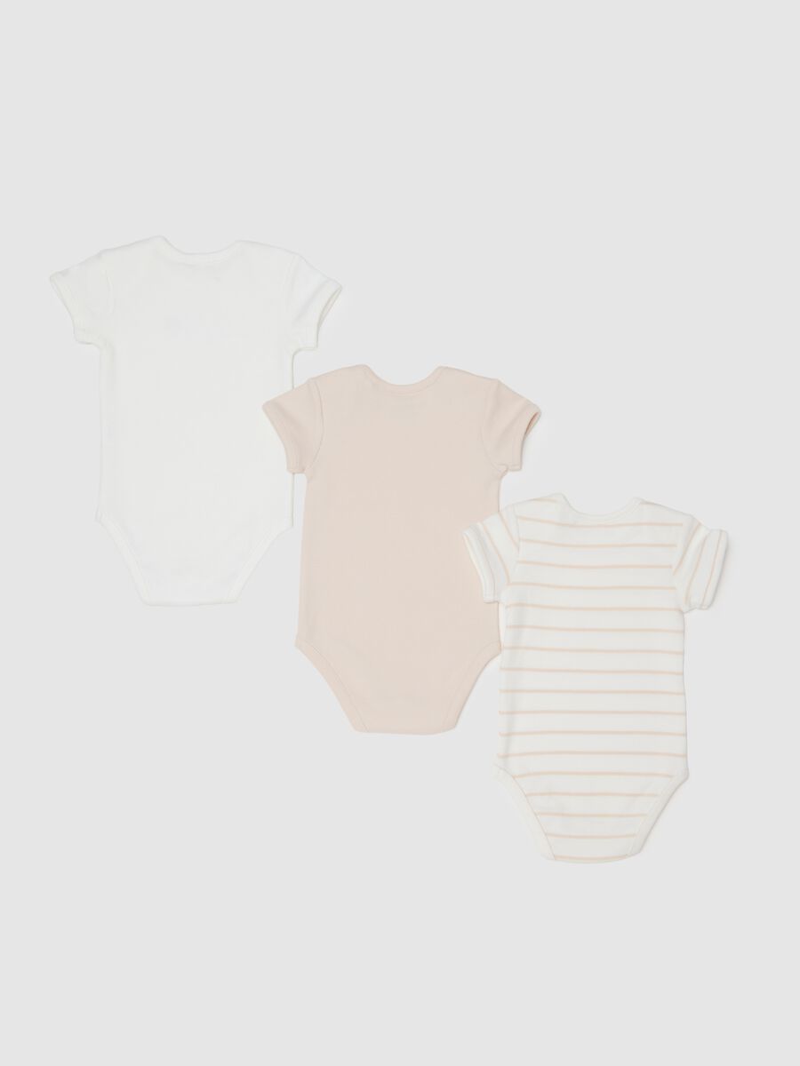 Set of pure cotton multicolour baby bodysuits_1