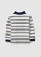Regular fit multicolour striped cotton blend polo for boys_1