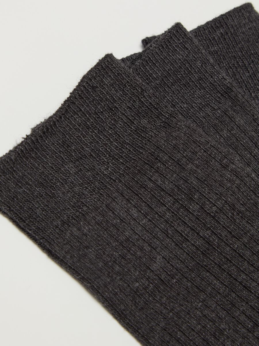 Three-pair pack ribbed midi socks_2