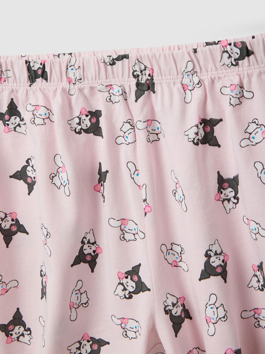 Multicolour short cotton pyjama for girls with Kuromi_3