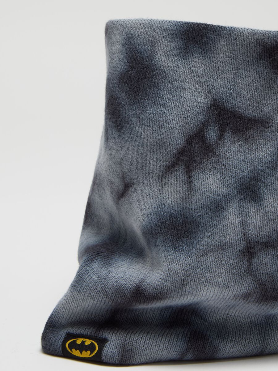 Batman knit tie-dye neck warmer_2