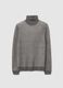 Grey ribbed turtleneck sweater_4
