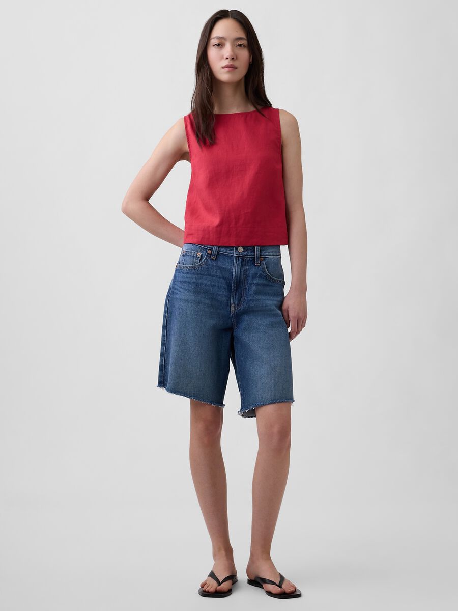 Linen-blend tank top_4