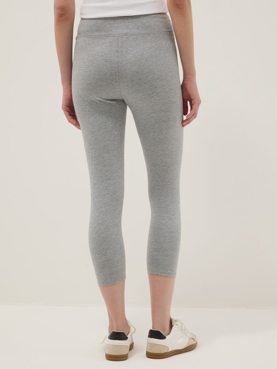 Skinny-fit grey stretch cotton leggings_3