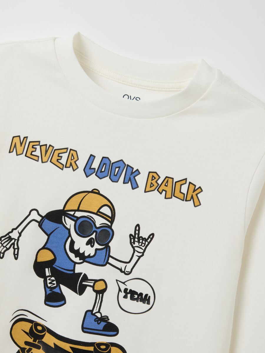 White pure cotton kids' t-shirt_3