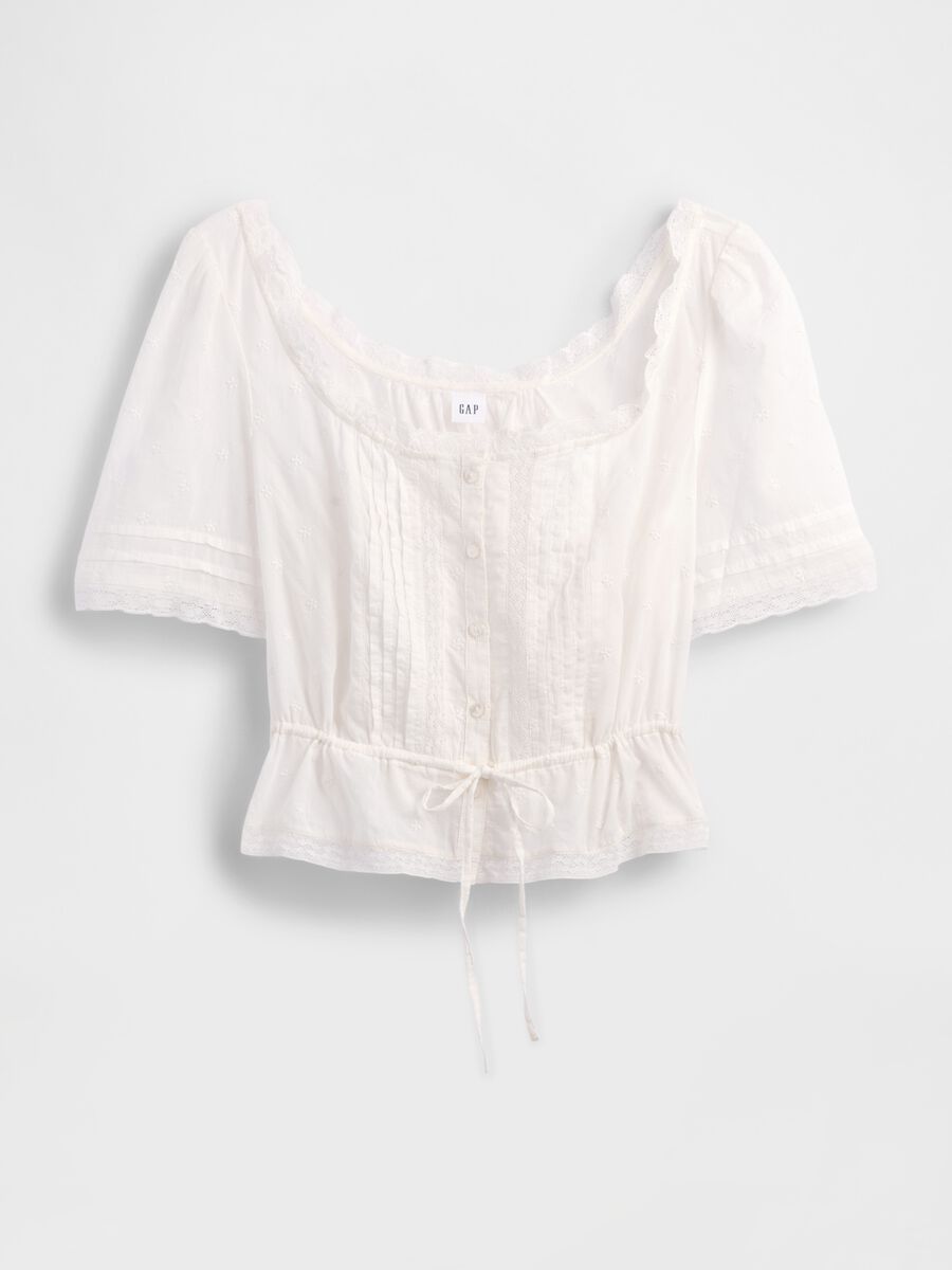 Pure cotton short-sleeve blouse_4
