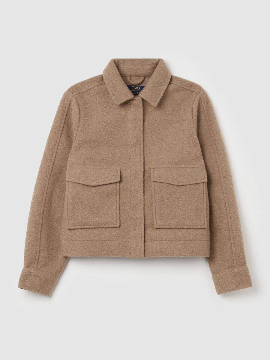 Short jacket with collar_4