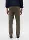 Green slim fit cotton chino trousers_2