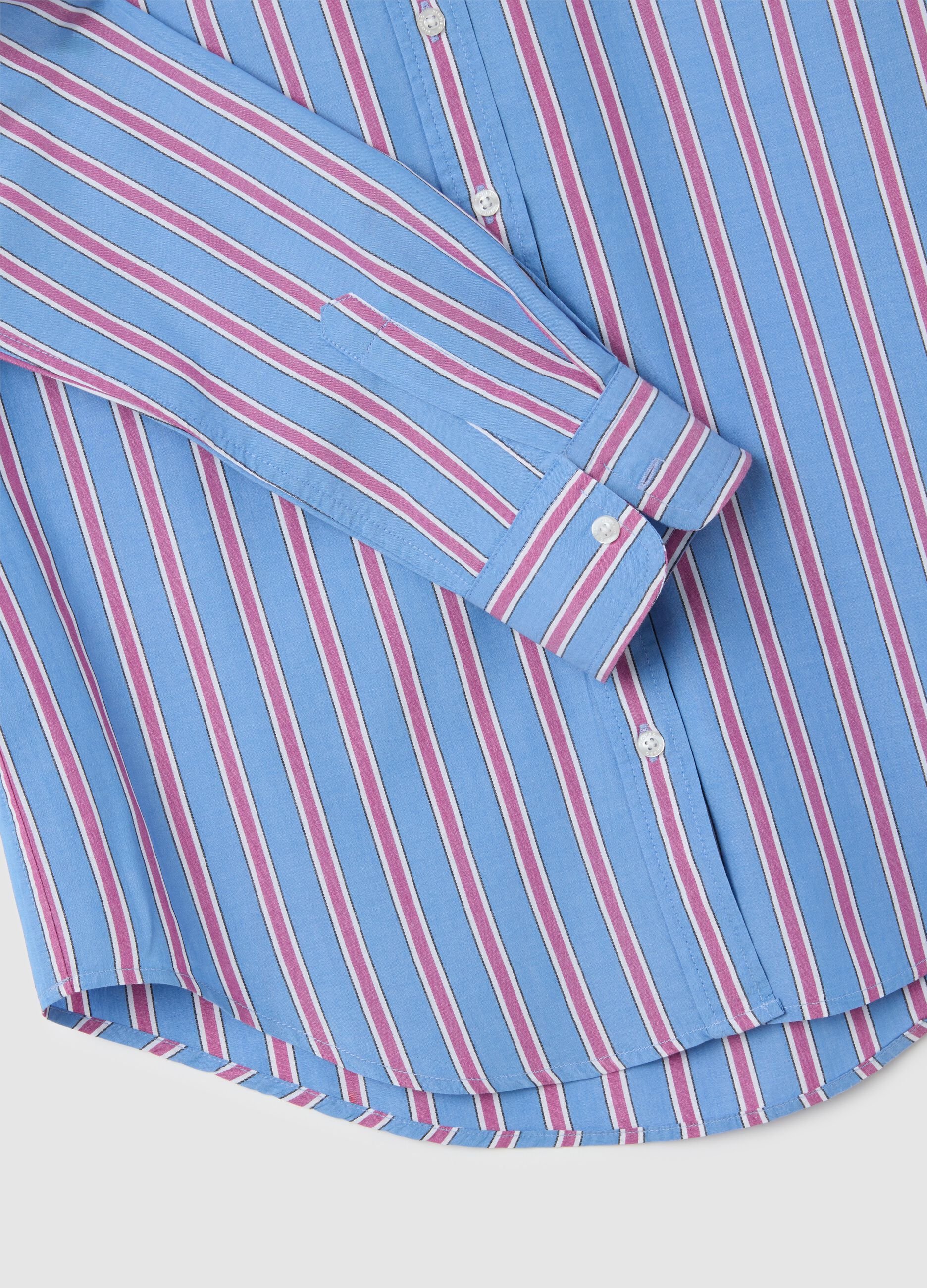 Multicolour pure cotton regular fit shirt