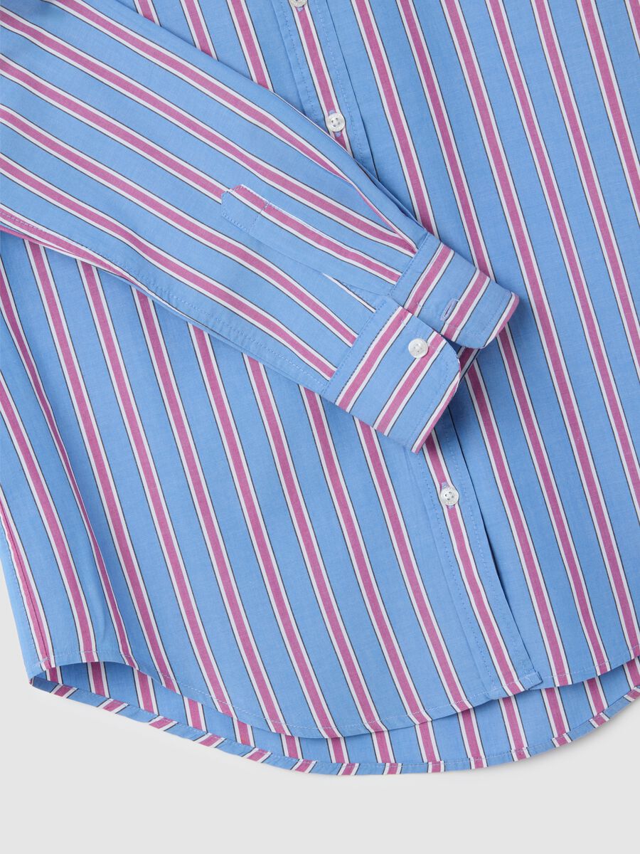 Camicia in puro cotone multicolor regular fit_1