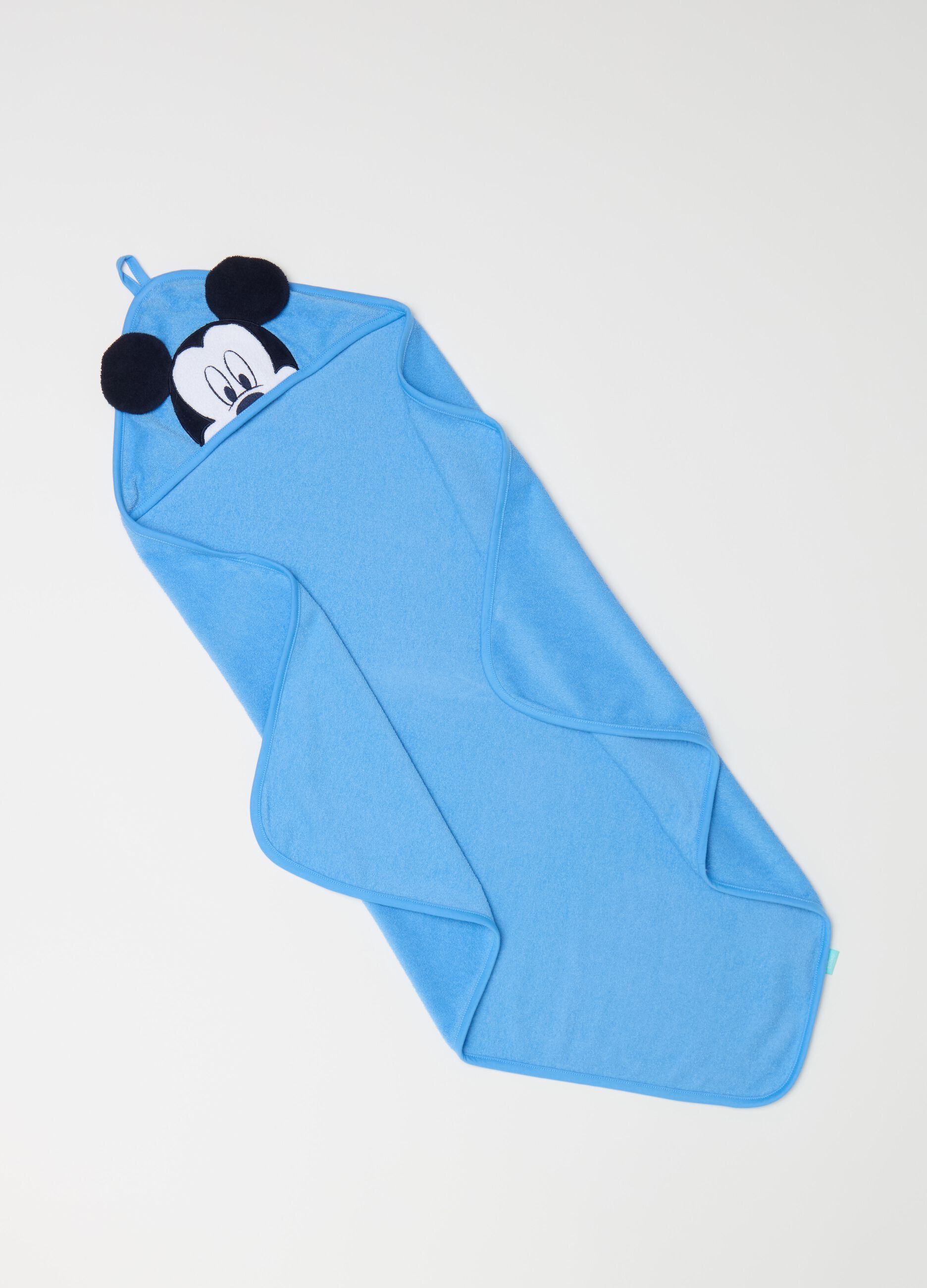 Bathrobe with Mickey Mouse application and embroidery