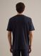 Black pure cotton crew neck T-shirt regular fit_3