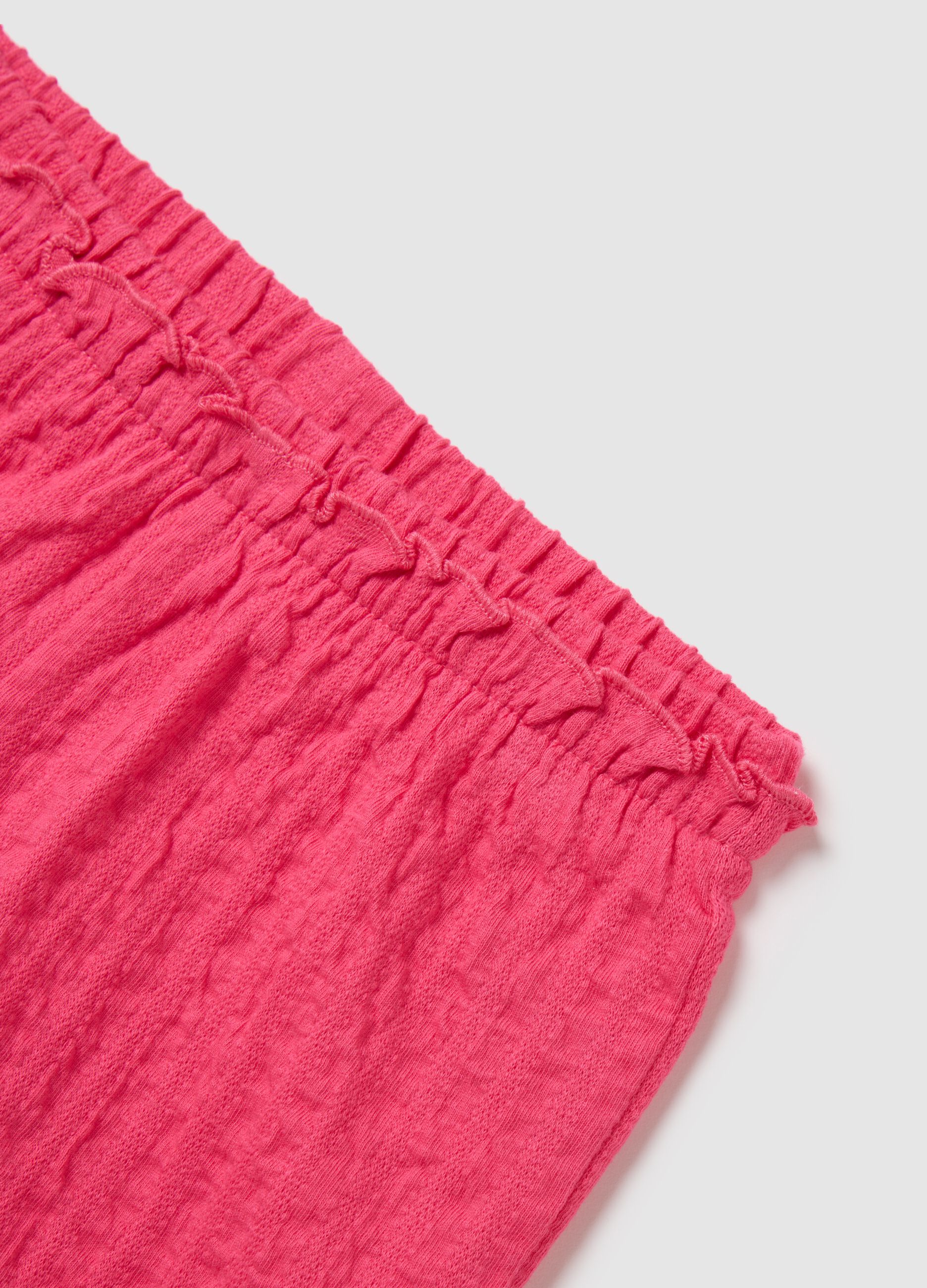 Pink Fagottino Short in Stretch Cotton