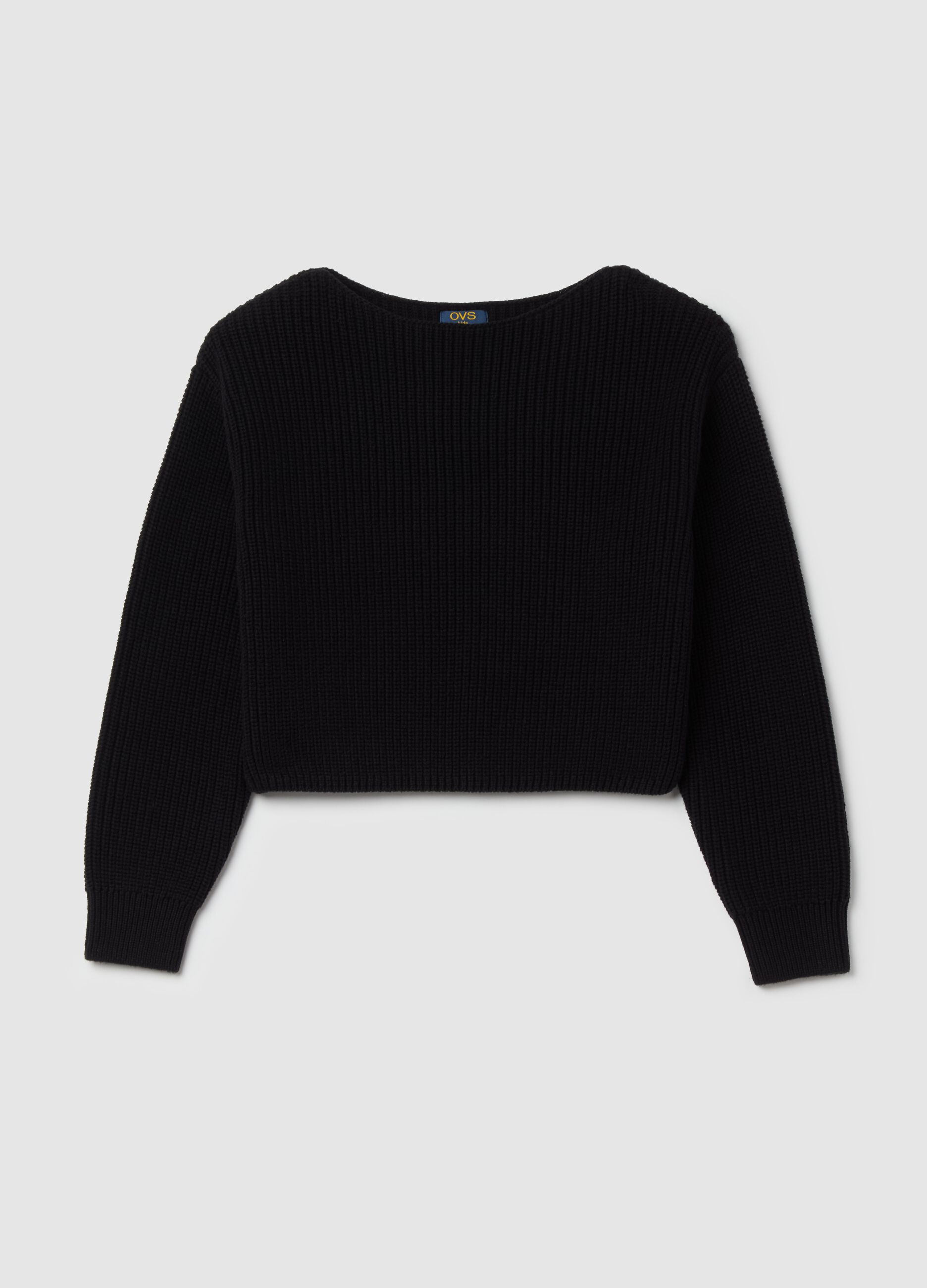 Knit crop pullover