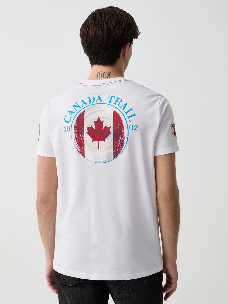 T-shirt with Canada Trail print_1
