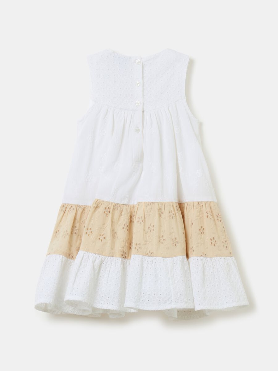 Broderie anglaise dress with flounces_1