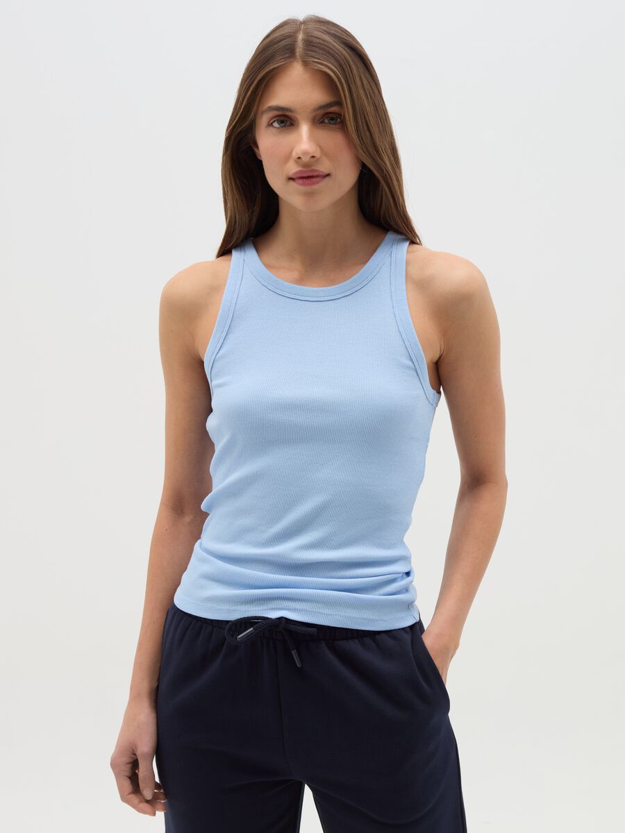 Ribbed tank top_0