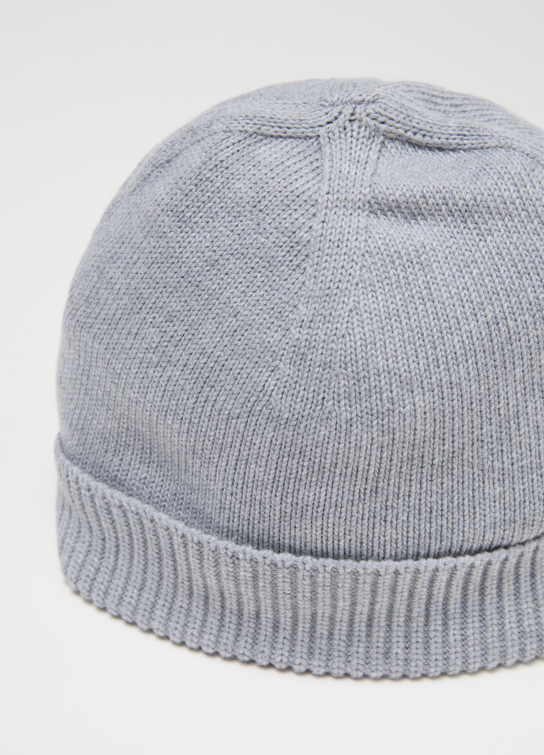 Cappello beanie da uomo in puro cotone grigio QUID