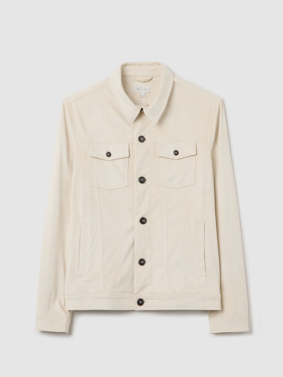 Beige suede shacket_4