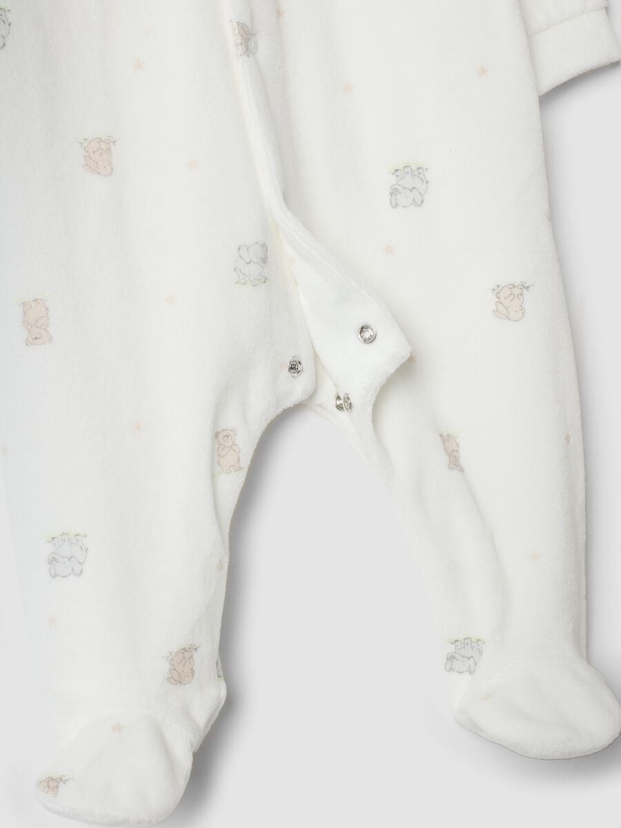 2-pack of ivory and light beige cotton-blend sleepsuits_3