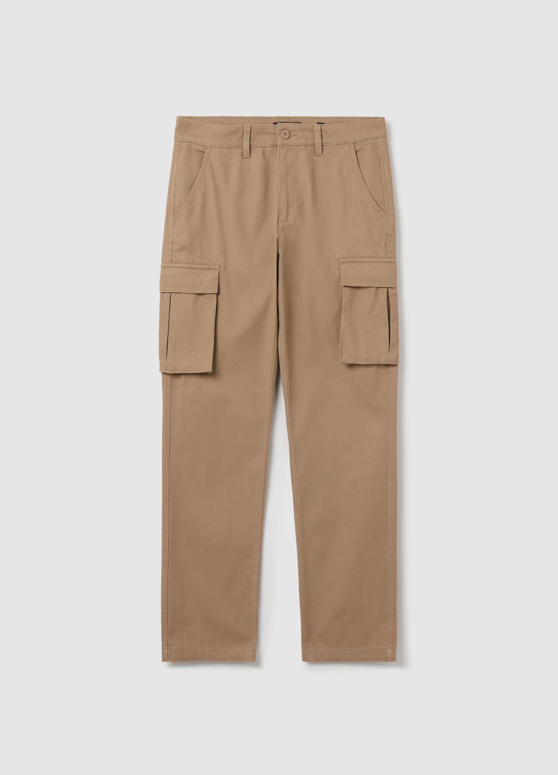 Cargo trousers in piquet