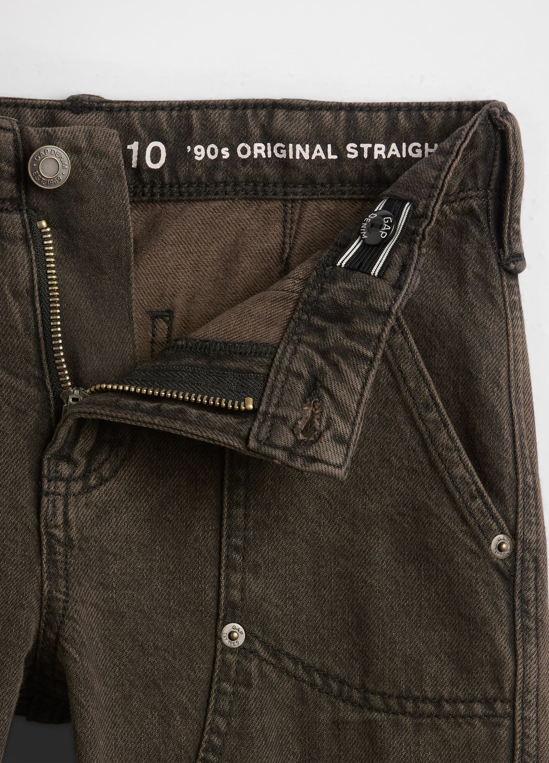 Pantaloni cargo marroni in cotone