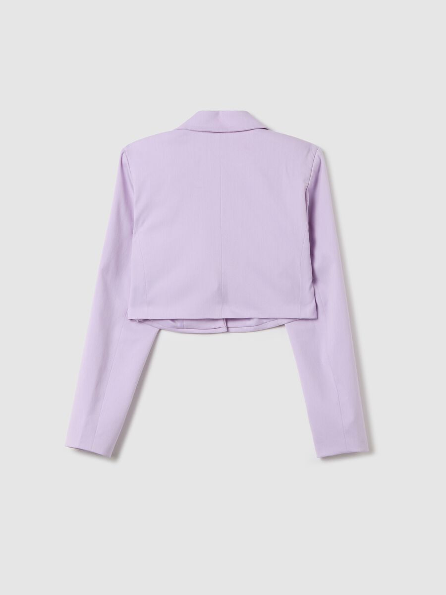 Purple cropped-fit blazer_4