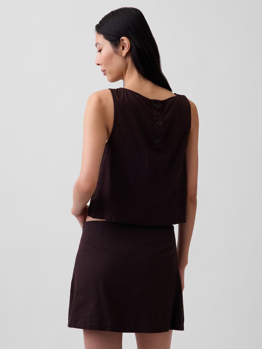 Linen-blend tank top_1