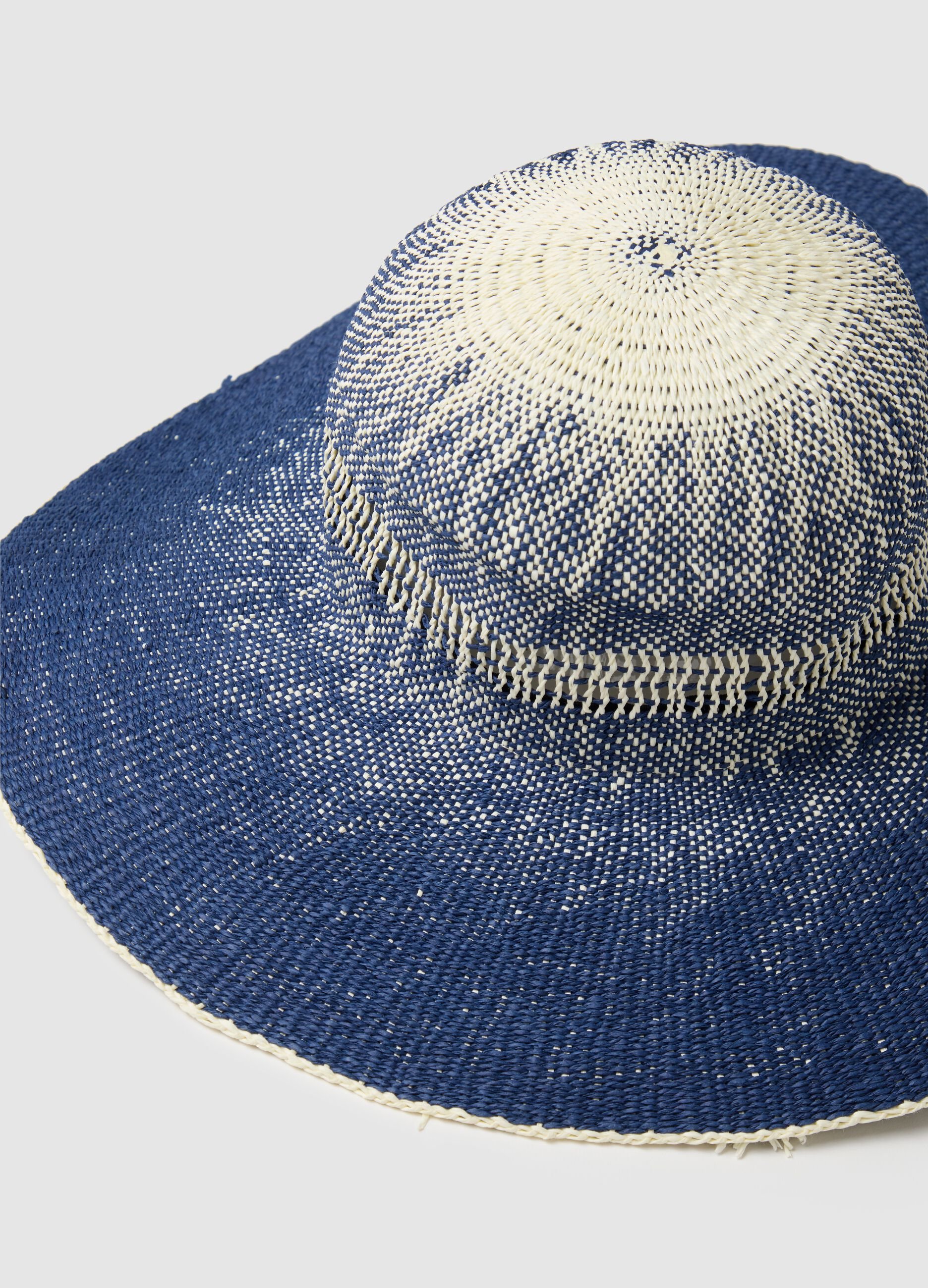 Cappello da donna in paglia multicolor