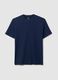 Short Sleeve Blue Cotton T-Shirt_4