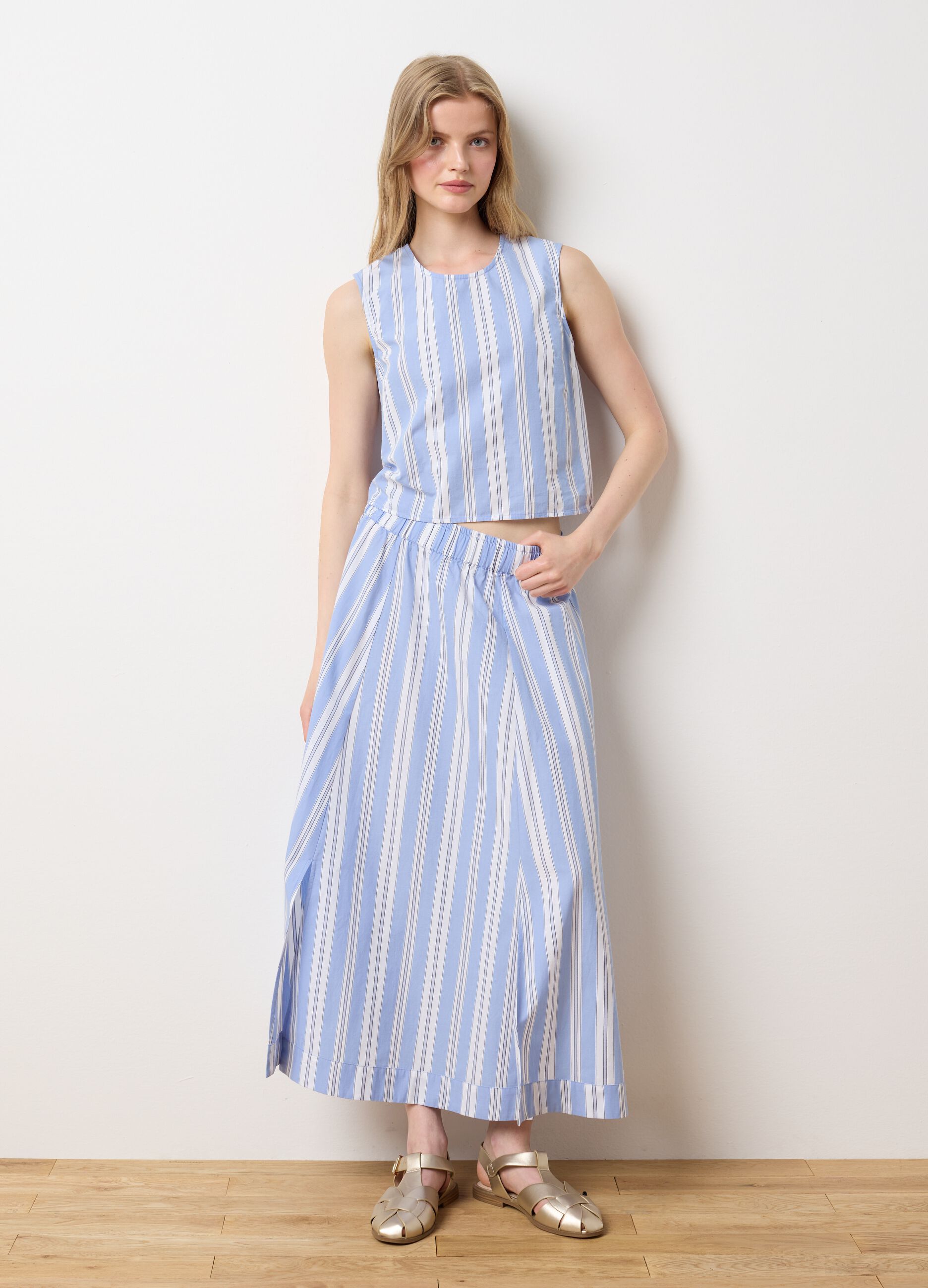 Women's Top in Pure Cotton Multicolour Regular Fit with Bows