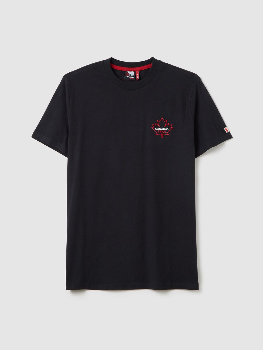 Canada's Trail black T-shirt with logo_4