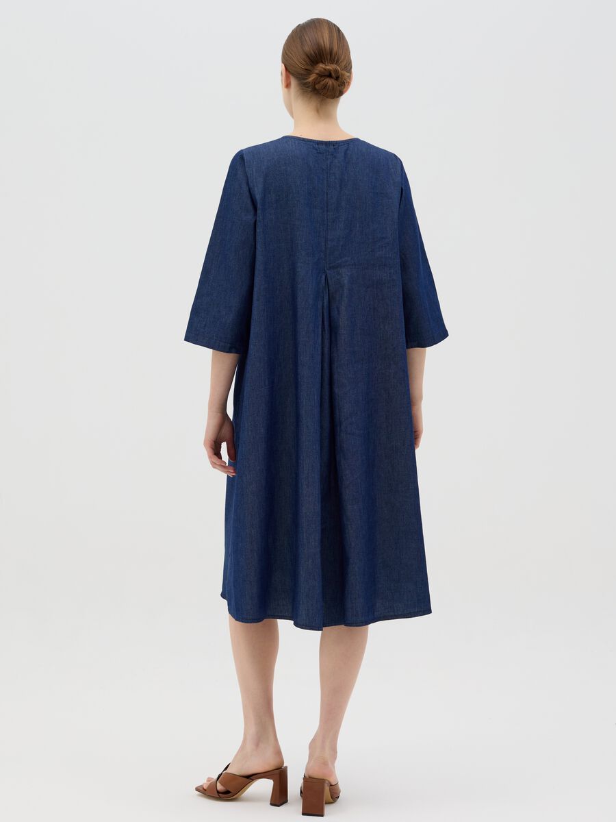 Hybrid Pure Cotton Blue Dress_3