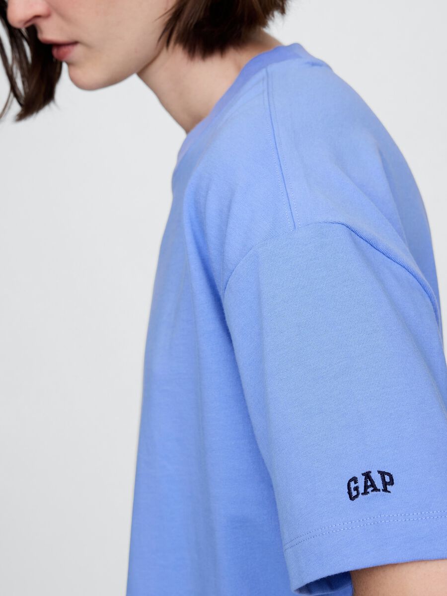 Gap Short Sleeve Blue Cotton T-shirt_3