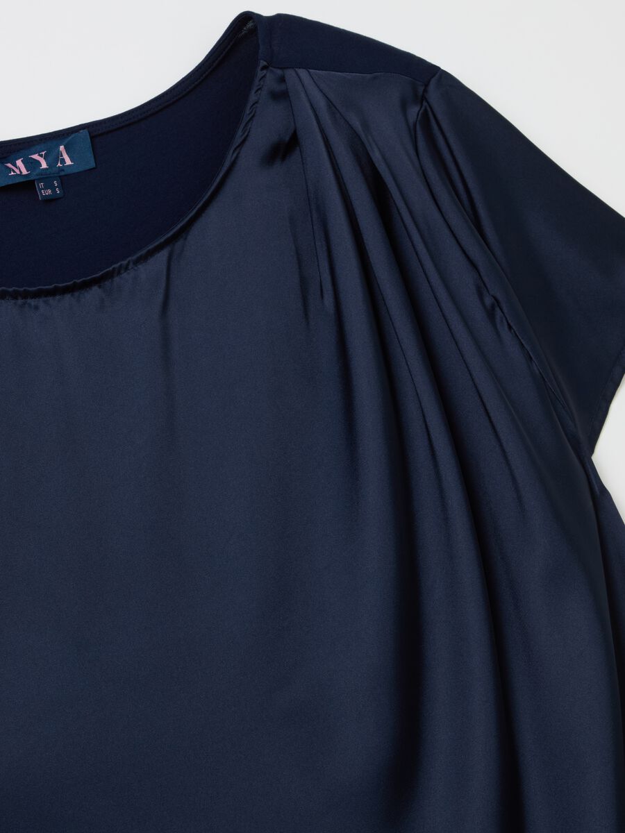 Blusa in tessuto combinato Curvy_2