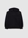 Girls' black cotton blend oversized hoodie_3