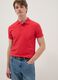 Slim fit pure cotton red short sleeve polo shirt_0