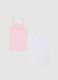 Multicolour pure cotton girls' vest twin pack_0