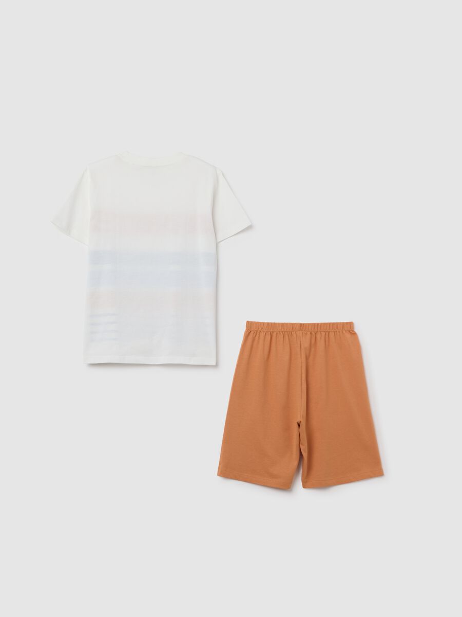 Boy's summer pyjama set in pure cotton multicolour regular fit_1