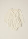 White cotton baby girl's outfit_1