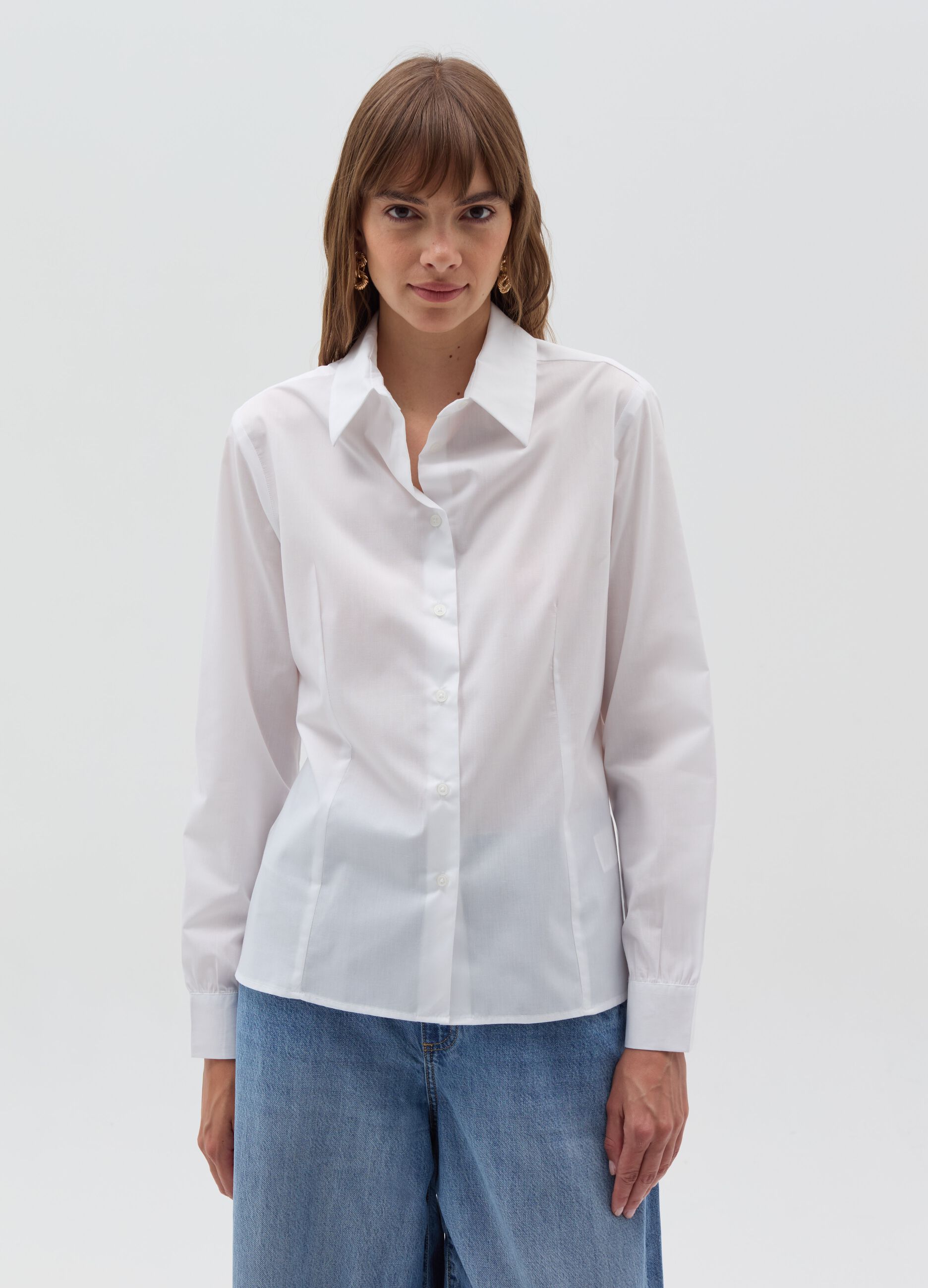 Camicia slim donna shop