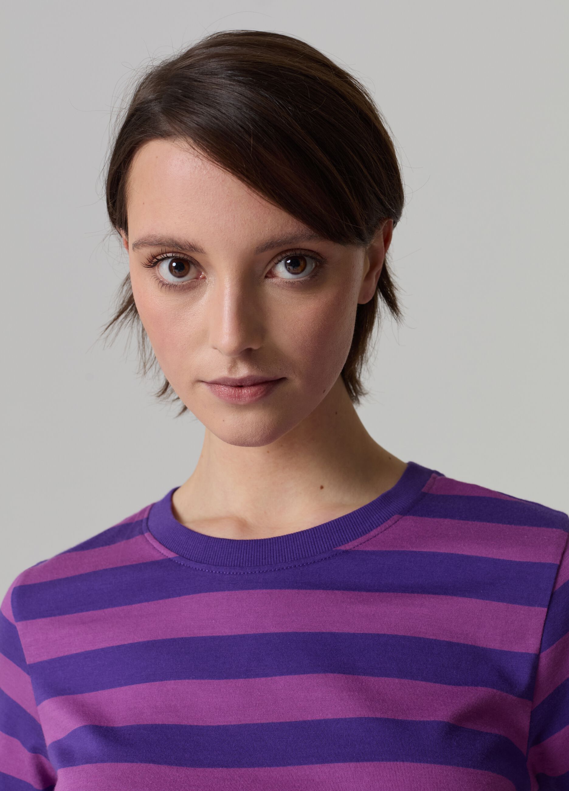 T-shirt in cotone a righe