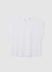 Women's white pure cotton T-shirt_4