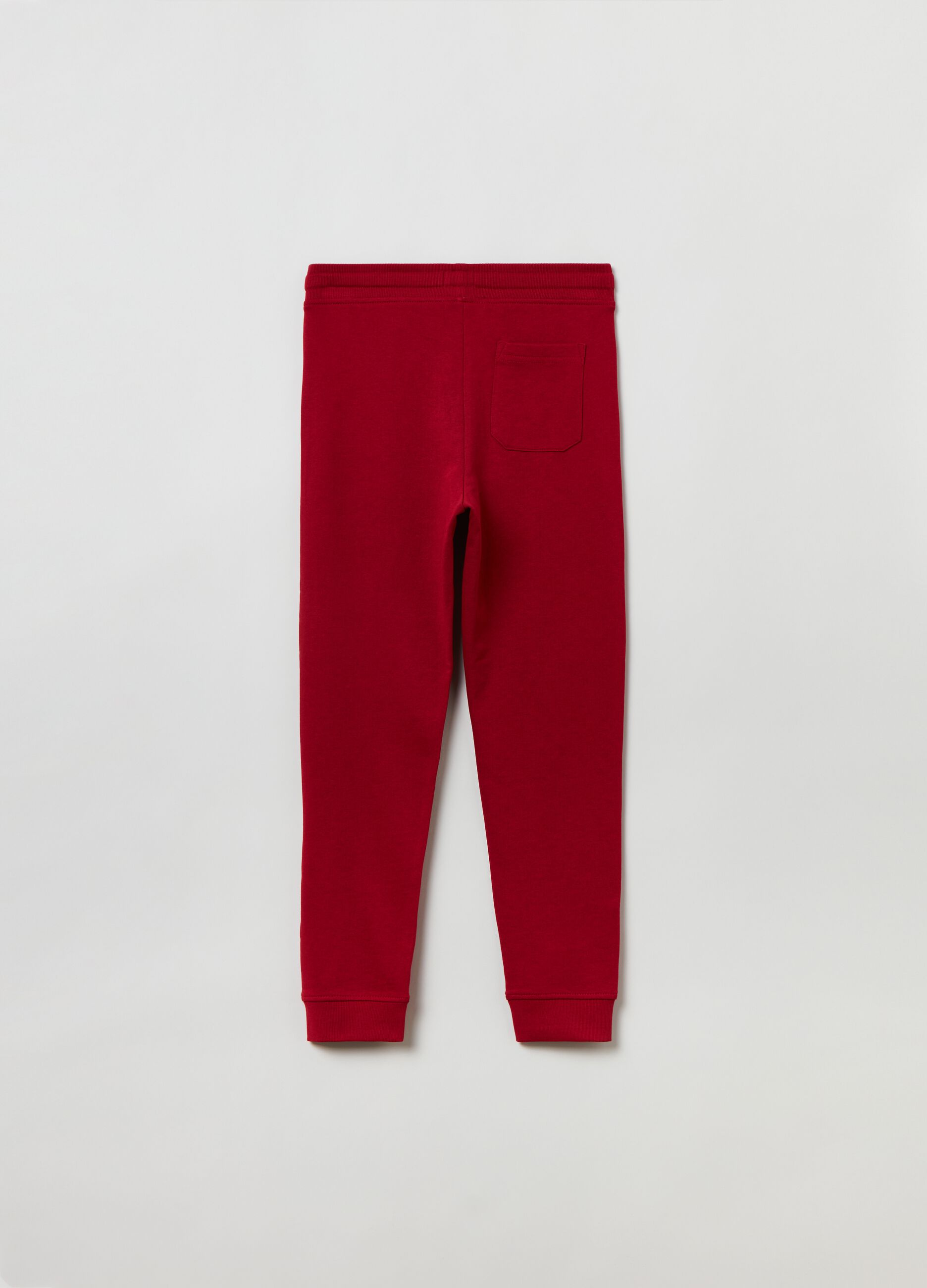 Joggers in felpa con coulisse e stampa_2