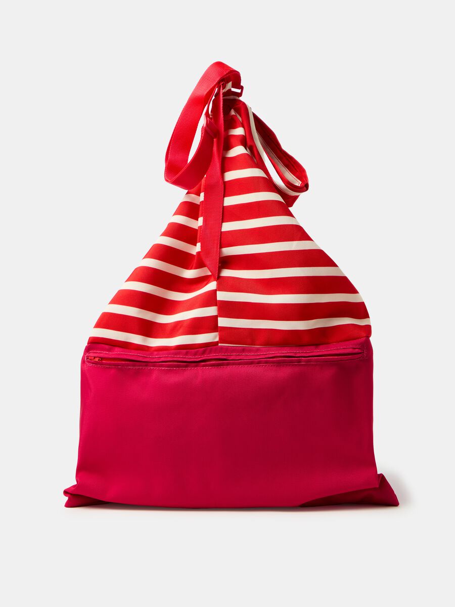 Pillow bag in tela a righe_1