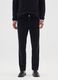 Pantaloni neri in velluto a coste slim fit_1
