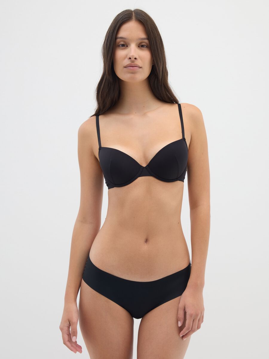 Slip elasticizzato nero regular fit_0